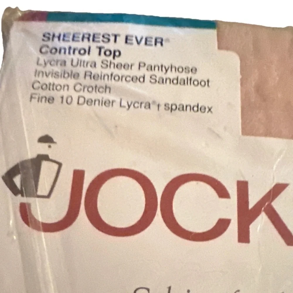 JOCKEY FOR HER SHEEREST EVER ULTRA CNTRL TOP PANTYHOSE ANTQUE WHITE M Tall